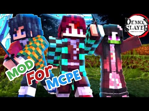 Best cool and Amazing Demon Slayer mod more Minecraft pe 1.19 With all breathings ||Hindi||