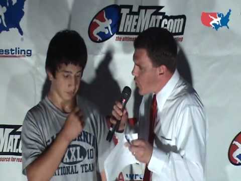 Cadet Greco-Roman 135 pound Champion Isiah Martinez of California