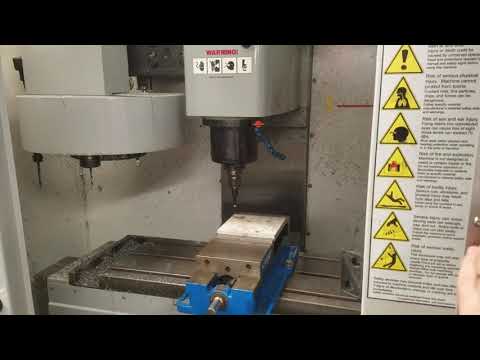 Setting X and Y zero (G54) using an electronic edge finder and tool height zero on a CNC mill