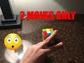 How To Solve A 3x3 Rubik's Cube Using Only 2 Moves (Really Works)!