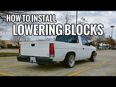 How to Install Belltech Rear Lowering Block Nissan Hardbody | 440SP Kit Suspension Part 1