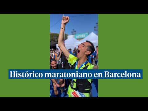Álex Roca hace historia al terminar el maratón de Barcelona con un 76 de discapacidad física