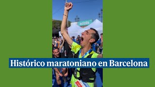 Álex Roca hace historia al terminar el maratón de Barcelona con un 76 de discapacidad física