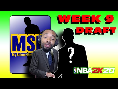 Week 9 Draft || NEW Addition || CREATING MY SUBSCRIBERS IN 2K20! S2