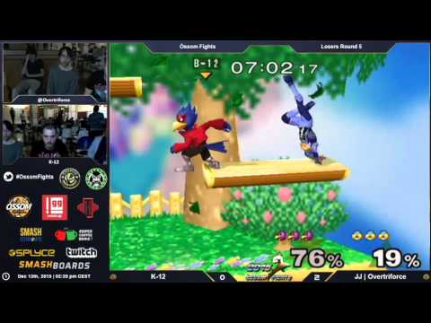 OF - K-12 (DK, Falco) Vs. JJ | Overtriforce (Sheik) - Losers Round 5 - Super Smash Bros. Melee