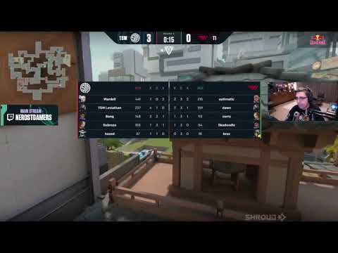 Shroud  Reacts To  TSM  Vs  T1 !! MAP 1 !! VCT Challengers 2 main event