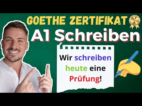 Exam A1 Writing Part - Goethe Zertifikat A1 / Intermediate German / OGerman