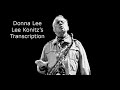 Donna Lee/Charlie Parker-Lee Konitz's (Eb) transcription. Transcribed by Carles Margarit