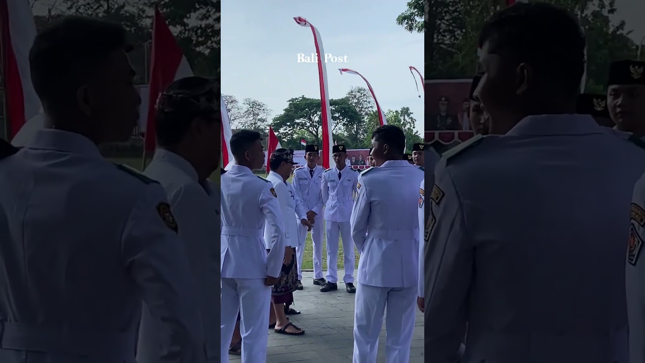 Deputy Mayor Arya Wibawa's Warm Greeting of the Flag Raising Troops After the Youth Pledge Ceremony