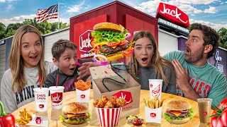New Zealand Family try Jack in the Box for the first time! (WE WERE LEFT SHOCKED WITH THIS FOOD!)