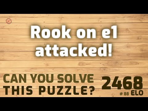 Can you solve this puzzle? # 88 Rook on e1 attacked!amazing chess puzzle