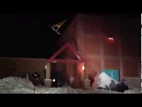 Real Snow 2014 Dan Brisse Snowboarding ON Buildings