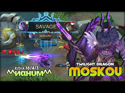 1 Savage 2 Maniac! 10k++ Match Moskov is Real! ^^иαнυм^^ Top Global Moskov ~ MLBB