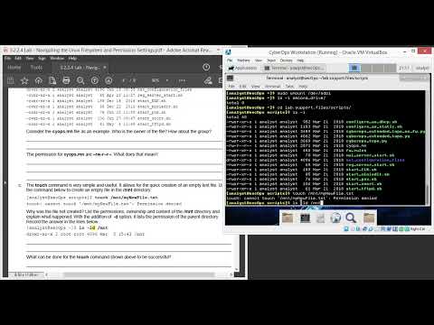 3.2.2.4 Lab - Navigating the Linux Filesystem and Permission Settings