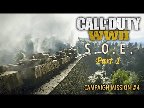 Call of Duty WW2: Mission 4 (S.O.E Part 1) Veteran Walkthrough Full HD Gameplay