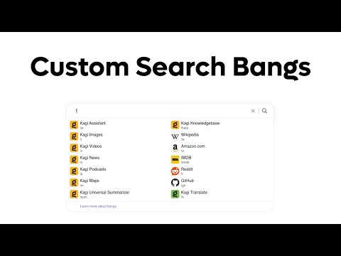 How to Create Custom Bangs in Kagi Search
