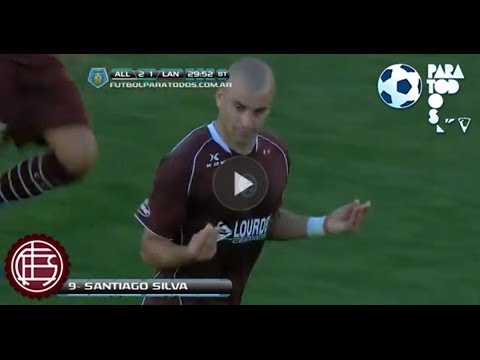 Gol de Silva. All Boys 2 Lanús 2. Fecha 16. Torneo Inicial 2013