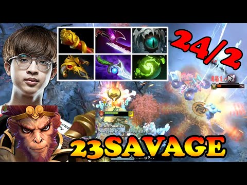 23SAVAGE NO MERCY 24 KILLS TOTAL OWNAGE MONKEY KING KILLING MACHINE IN SEA | DOTA2ORBS