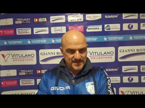 Mr Franco Cinque al termine del secondo tempo di Manfredonia Calcio 1932 Vs Fidelis