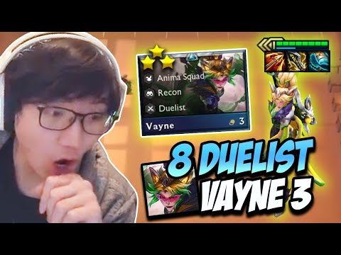 8 Duelist Vayne ⭐⭐⭐ is a 300% Attack Speed True Damage Critting Monster