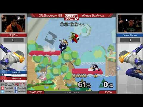 CFL Smackdown 193 Melee - PG Plup (Sheik) vs Krudo (Blue) - Winners Semis