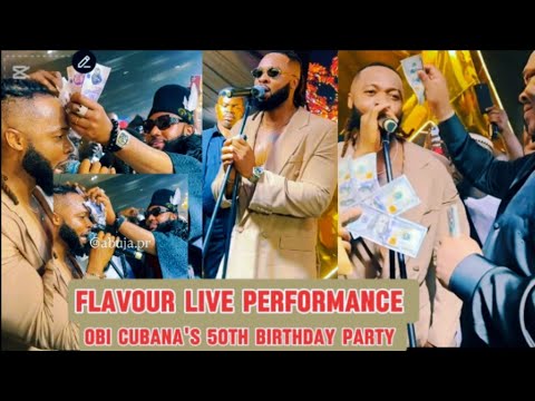 Flavour ENTERTAINS Billionaires With His HIT SONGS At Obi Cubana 50th BIRTHDAY PARTY