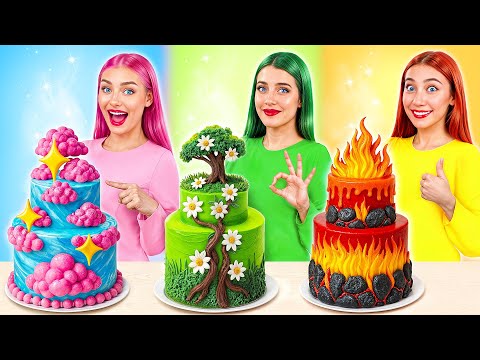 Cooking Challenge with Three Elements | Food Battle by Multi DO Girls