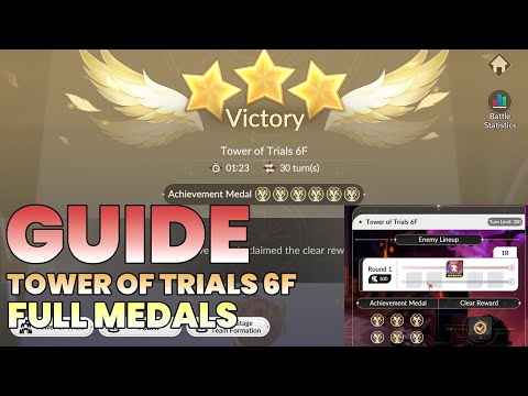 GUIDE Tower Of Trials 6F Full Medals | Seven Knights Re:Birth