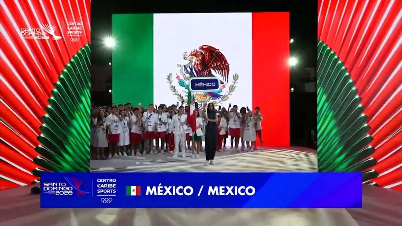 MÉXICO en el desfile de los Juegos Centroamericanos y del Caribe 2026