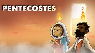Histria do dia de Pentecostes  Desenho Bblico
