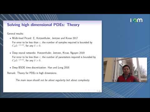 Weinan E: "High Dimensional PDEs: Theory and Numerical Algorithms"