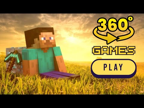 Finding Challenge - Minecraft Steve Finding Challenge 360°