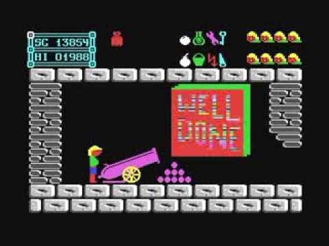 Commodore 64: Canonrider game ending by Ariolasoft