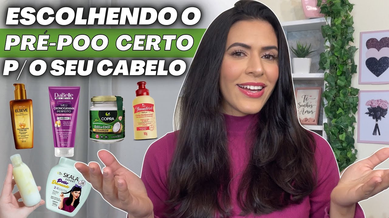 FAÇA O PRÉ-POO CERTO PARA O SEU TIPO DE CABELO: Quando aplicar e quais produtos usar? | Larisse Gama