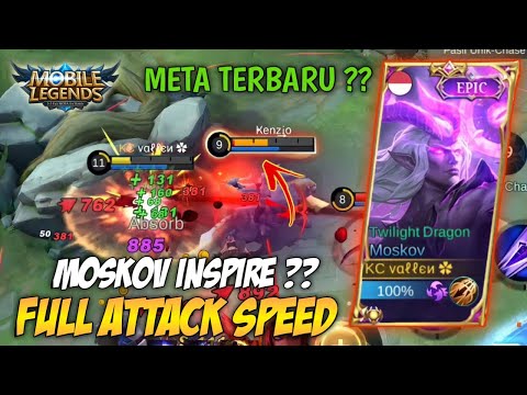 MOSKOV INSPIRE FULL ATTACK SPEED l TOP GLOBAL MOSKOV l BUILD TERSAKIT MOSKOV 2022 l MOBILE LEGENDS