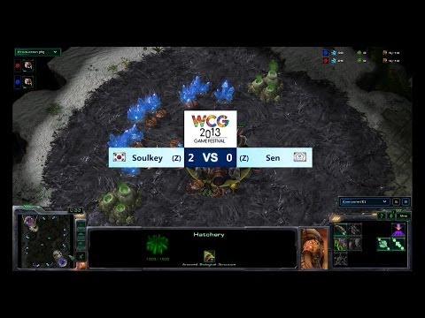 [WCG2013] G.F StarcraftII (SET3) Soulkey vs Sen -English ver.