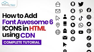 How to Add Font Awesome Icon on HTML Website using