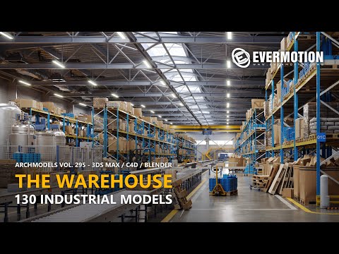 The Warehouse - 130 models for 3ds Max , C4D and Blender
