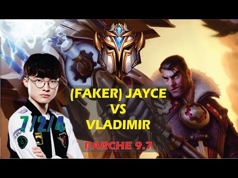 FAKER MID/ JAYCE VS VLADIMIR/ HIDE ON BUSH LEAGE OF LEGENDS