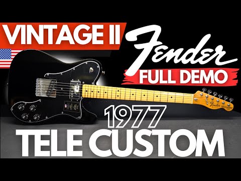 Fender American Vintage II 1977 Telecaster Custom 2023 - Black image 8