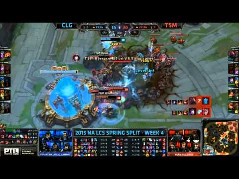 TSM Comeback Game Finish - CLG vs TSM Game 1 (NA LCS Spring 2015)