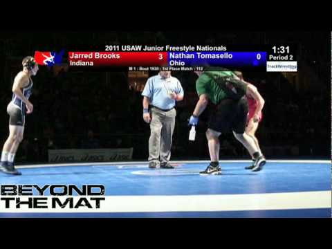 Junior Freestyle Final 112 - Nathan Tomasello (OH) vs. Jarred Brooks (IN)