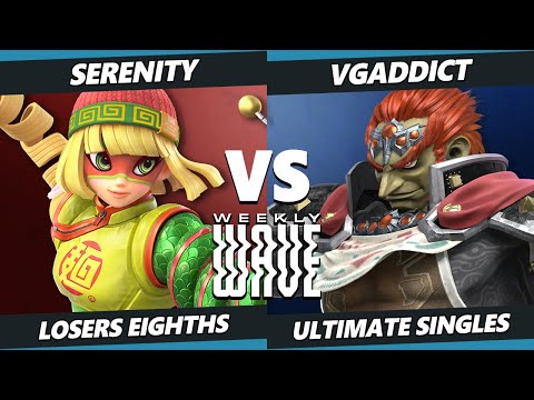 Weekly Wave 26 Top 8 - Serenity (Min Min) Vs. VGAddict (Mii Brawler, Ganondorf) SSBU Ultimate
