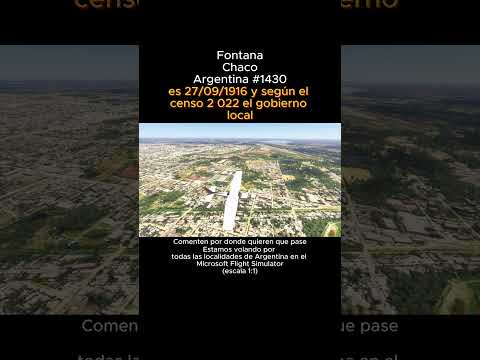 Fontana, Chaco desde el Microsoft Flight Simulator #fontana #chaco #msfs #argentina