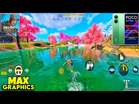 POCO X7 PRO CALL OF DUTY MOBILE MAX GRAPHICS + MAX 60 FPS GAMEPLAY TEST