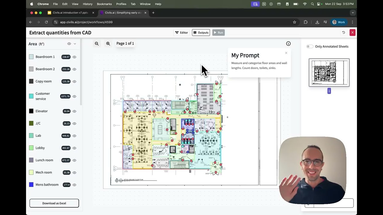 How to Use AI for Takeoffs & BOQ Estimates in 2025 | Civils.ai Tutorial for Estimators & QS