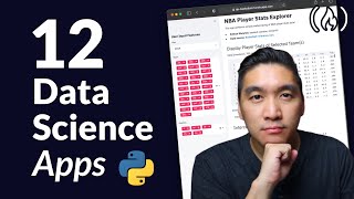 Build 12 Data Science Apps with Python and Streamlit - Full Course