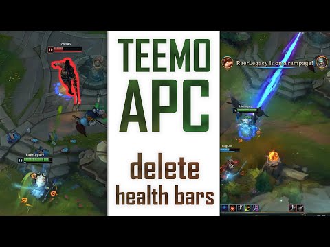 DELETE HEALTH BARS WITH TEEMO APC | Teemo Pyke vs.Vayne Allistar