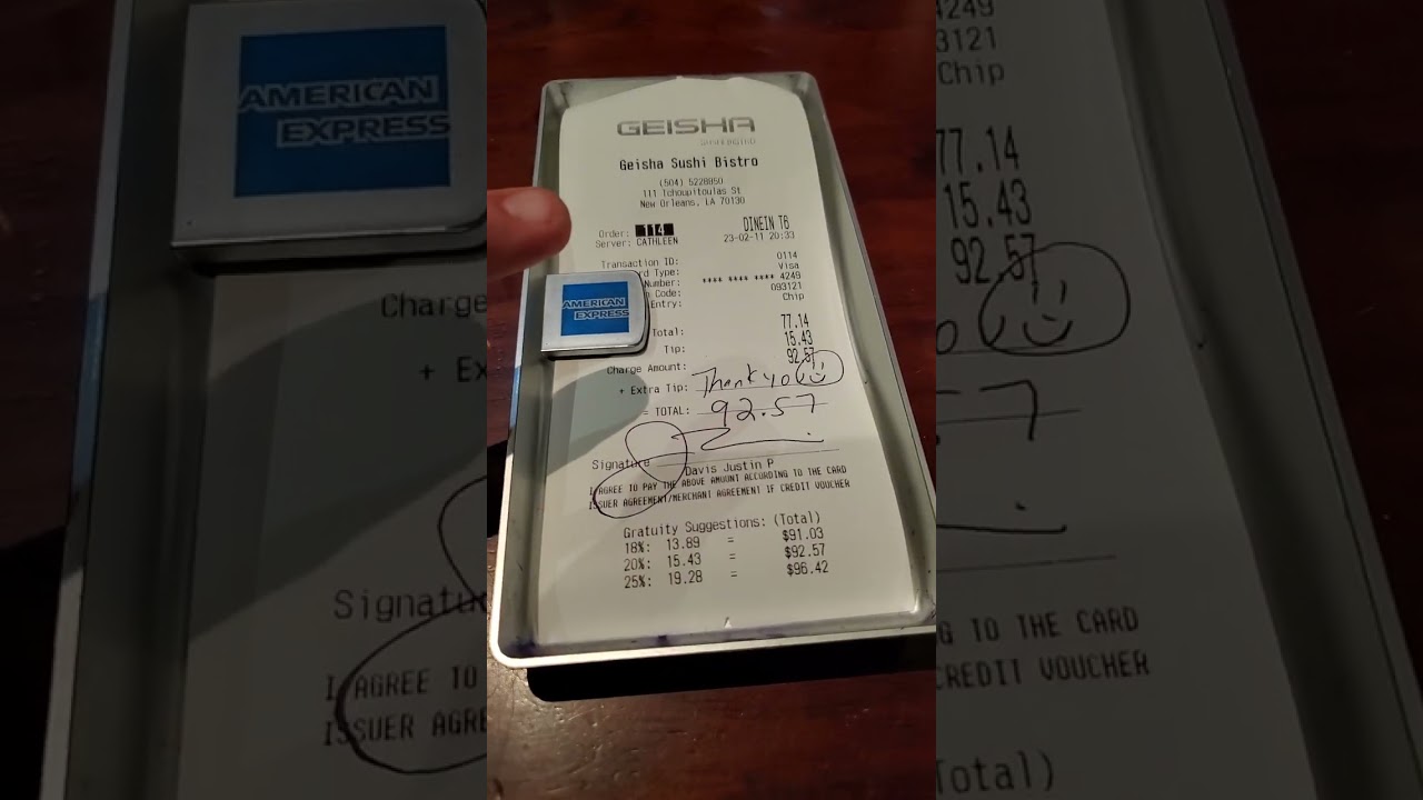 🤔 Now it's an Extra Restaurant / Meal Tip? We Tip Big, but.... OK