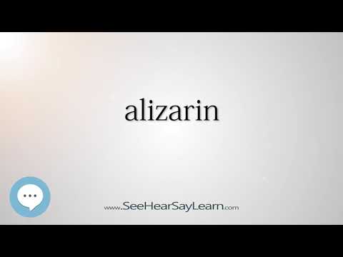alizarin (Every English Word Pronounced) 📕🔊🗣️😎✅